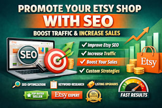 promote etsy shop with SEO to boost traffic and sales