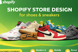 design shopify sneaker store, shoe website, sneaker, footwear shopfiy website