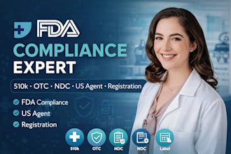 do fda registration, 510k submission, otc listing, US agent and compliance