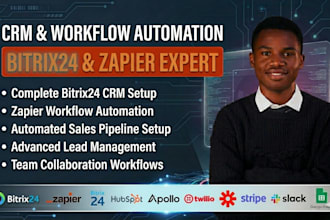integrate pipedrive, hubspot, zoho, salesforce, clickup, bitrix, and zapier CRM