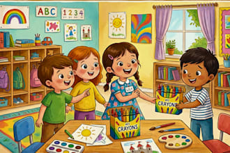 children story book illustration children story children story book illustration