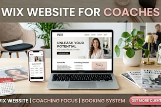 build a wix booking website for coaches consultant and therapists