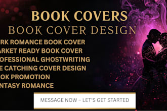 create romance book cover design, dark romance, fanfiction, romance ghostwriting