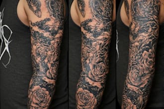 unique realistic tattoo design
