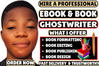 be your professional nonfiction ebook ghostwriter