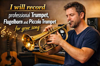 record professional trumpet, flugelhorn and piccolo trumpet for your song