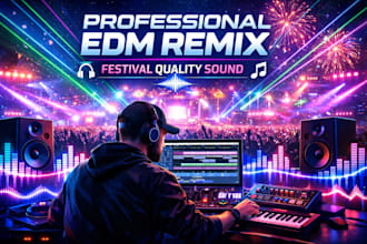 create a professional edm remix with festival quality