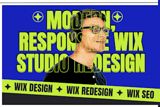 redesign wix studio website modern responsive wix studio redesign