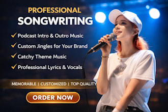 produce podcast intro, outro, jingle music, youtube intro audio, and theme song