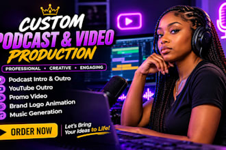 custom podcast intro music, audio branding, and radio jingle theme song