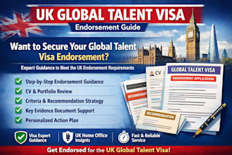provide guide for uk global talent visa requirement for endorsement