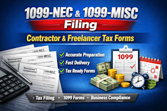 prepare and file 1099 nec and 1099 misc forms for contractors and freelancers