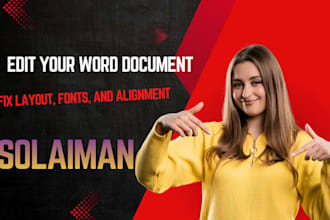 format and edit your word document, fix layout, fonts, and alignment