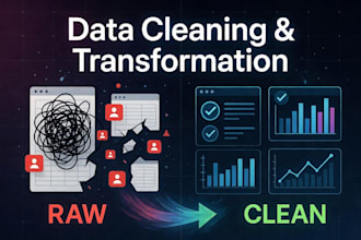 clean, transform, and prepare your messy data using python and sql