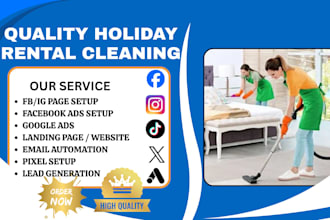 holiday rental cleaning end of tenancy student accommodation cleaning leads