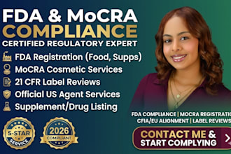 do fda registration label review mocra compliance us agent fda