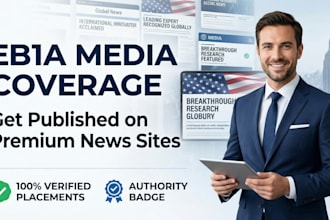build your eb1a media evidence with multiple premium publications