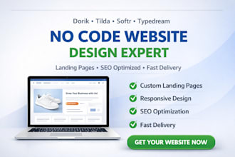 create dorik tilda softr typedream no code website design landing page expert
