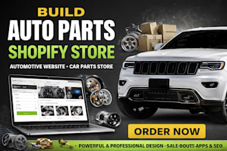build auto parts shopify store automotive website car parts automobile store