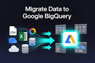 migrate your data to google bigquery and set up basic warehouse