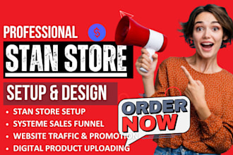 setup stan store stan store setup stan store website systeme io landing page
