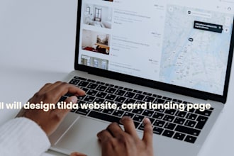 design tilda website, carrd landing page