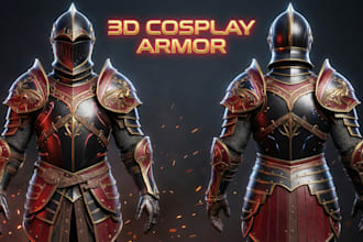 3d cosplay creation model, evafoam custom armor, 3d helmet 3d mask printables