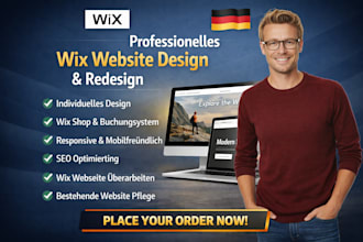 build and develop german wix website, wix website, redesign wix as a wix expert
