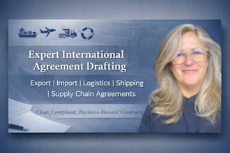 create export, import, logistics, shipping and supply chain agreements