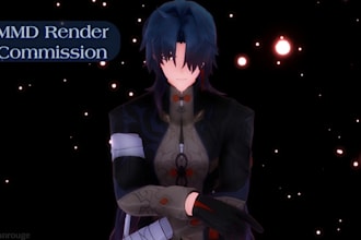create custom mmd still renders with your pmx models