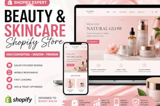 create a shopify beauty or skincare website