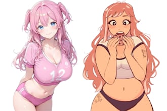 draw nsfw anime manga illistration character design nsfw art cartoon character
