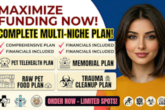 write pet insurance telehealth cremation memorial trauma cleanup business plan