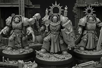 sculpt 3d tabletop miniature warhammer, 3d model,action figure miniature