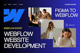 convert figma to webflow website, figma to webflow landing page, webflow expert
