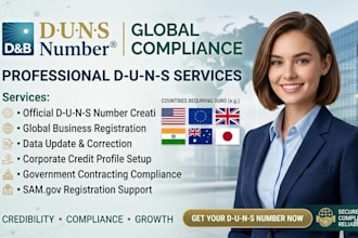 provide d u n s number for apple developer and google play console