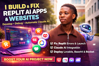 fix build replit ai app replit website deploy lovable base44 rocket claude ai