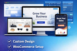 design a wordpress website with oxygen builder business ecommerce landing page