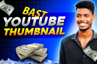 design a mind blowing youtube thumbnail for you
