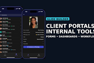 build a glide client portal or internal tool