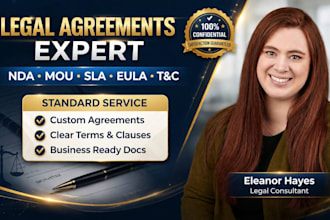 draft partnership deed, terms and condition, mou, nda, sla and eula agreements