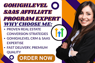 setup gohighlevel saas affiliate program for real estate agent lead automation