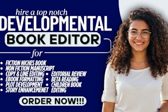 be english book proofreader, developmental book editor for young adult novels