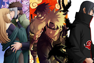 draw your character in naruto, masashi kishimoto art style