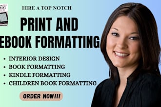 format your childrens book for KDP, ingram spark, lulu