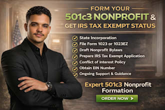 form your 501c3 nonprofit, file 1023 or 1023ez, and get irs tax exempt approval