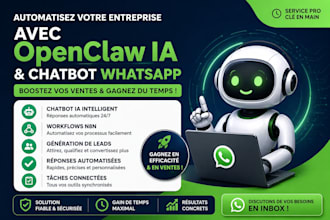 automatisez votre entreprise avec openclaw, agent ia, n8n et chatbot whatsapp