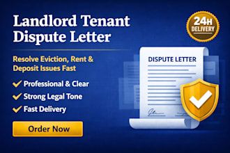 write a landlord tenant dispute letter for rent or eviction issues