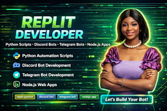 replit python scripts replit discord telegram bots replit nodejs web apps