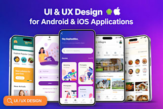 ui and ux design for both android and ios applications